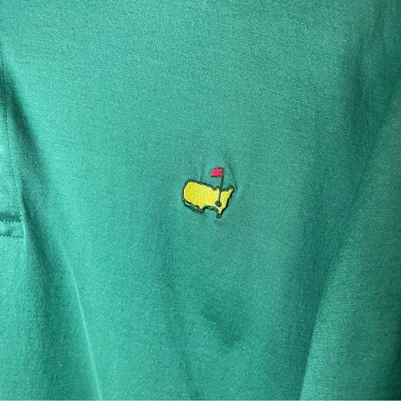 Amen‎ Corner Masters Golf Green Polo Map and Flag Short Sleeve Size XL - Picture 3 of 6